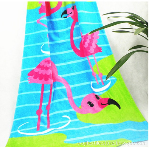 SGS Microfiber Flamingo Beach Towel (WJ-B934)